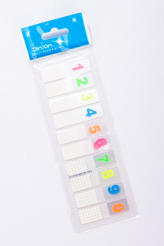 Закладка неон Цифри 5 кольорів "stick Notes"